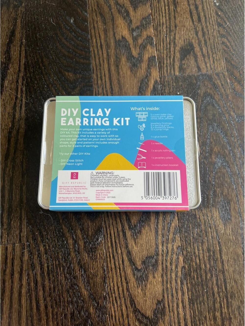 DIY Clay Earring Kit in Storage Tin - Picture 4 of 4